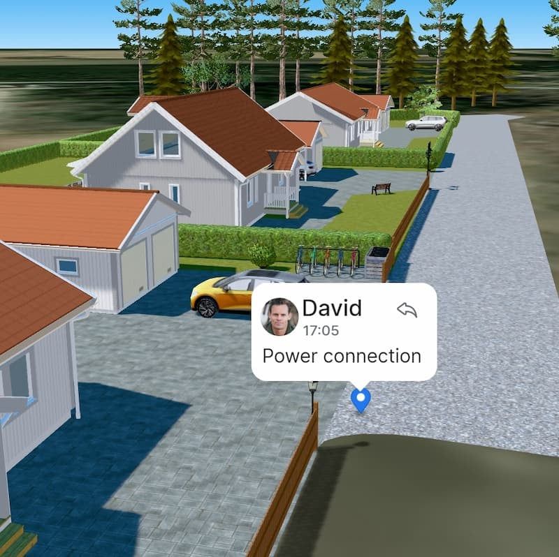 Annotation in project sketch
