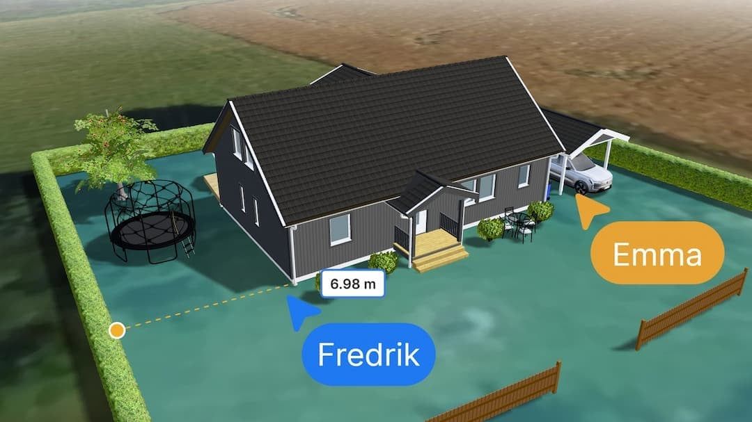 Samarbete i realtid i kartverktyget