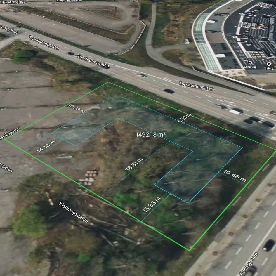 Apartments residential project with measurements