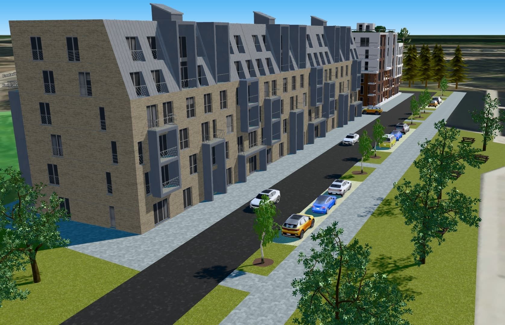 Planned property with annotations and comments