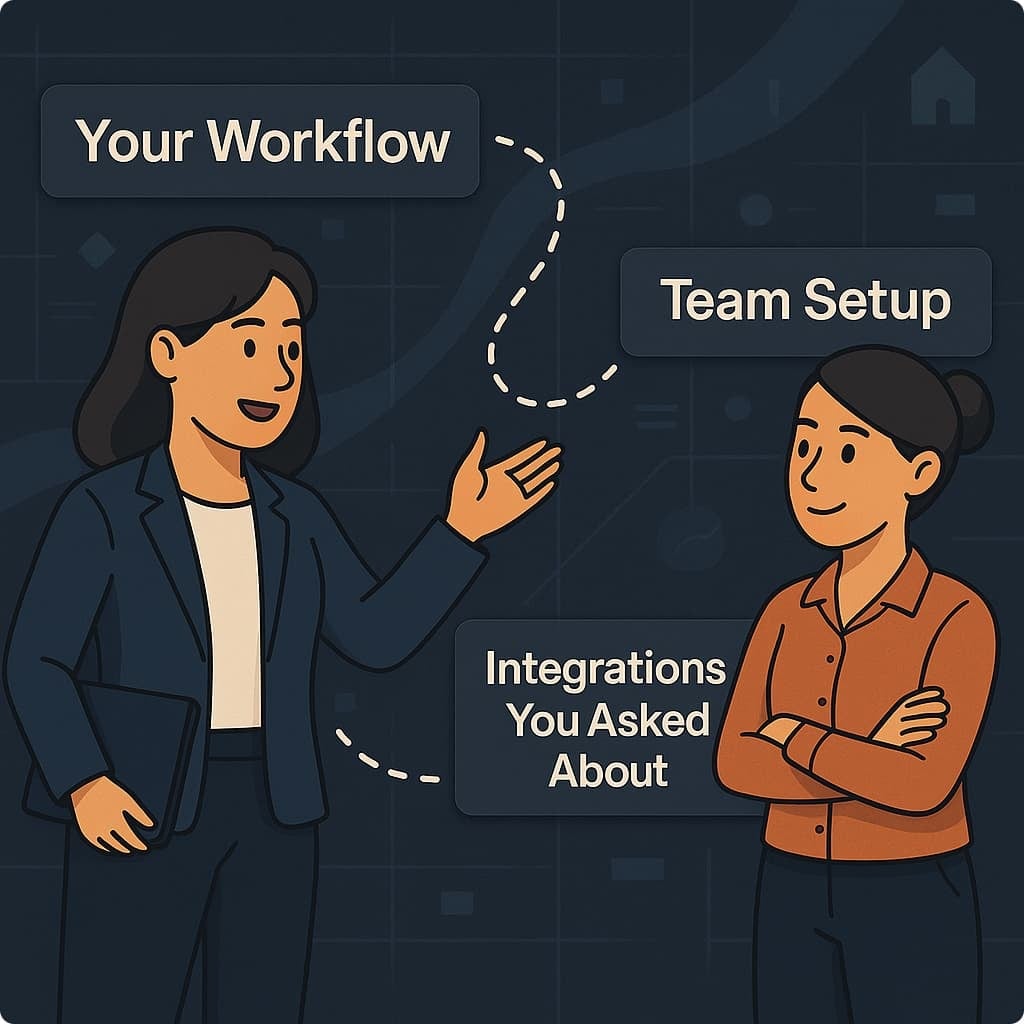Map with customers journey